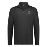 Ben Sherman - Men's Solid Pique 1/4 Zip Pullover (624000553 BLK)