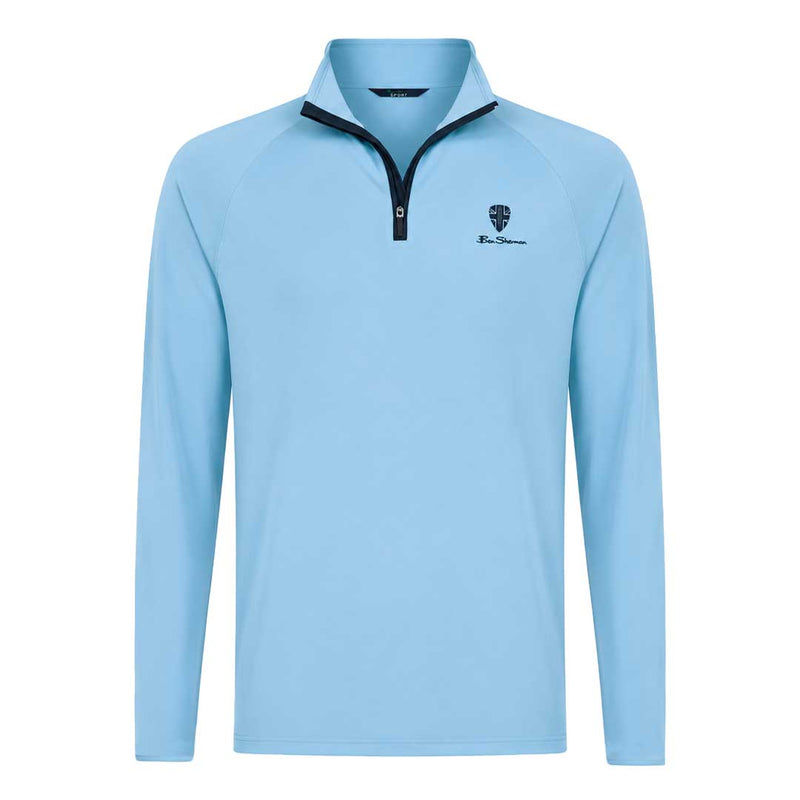 Ben Sherman - Men's Solid Pique 1/4 Zip Pullover (624002176 LBL)
