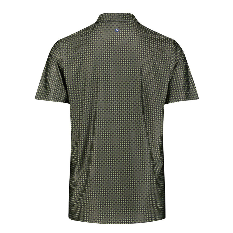 Ben Sherman - Men's Split Spot Geo Tech Polo (624001428 GRY)