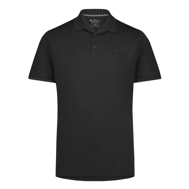 Ben Sherman - Men's Solid Air Pique Polo (G7222AAG BLK)
