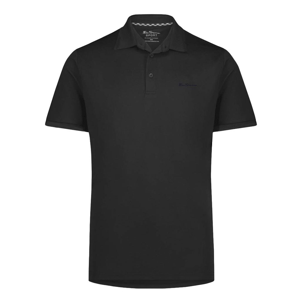 Ben Sherman - Men's Solid Air Pique Polo (G7222AAG BLK) – SVP Sports
