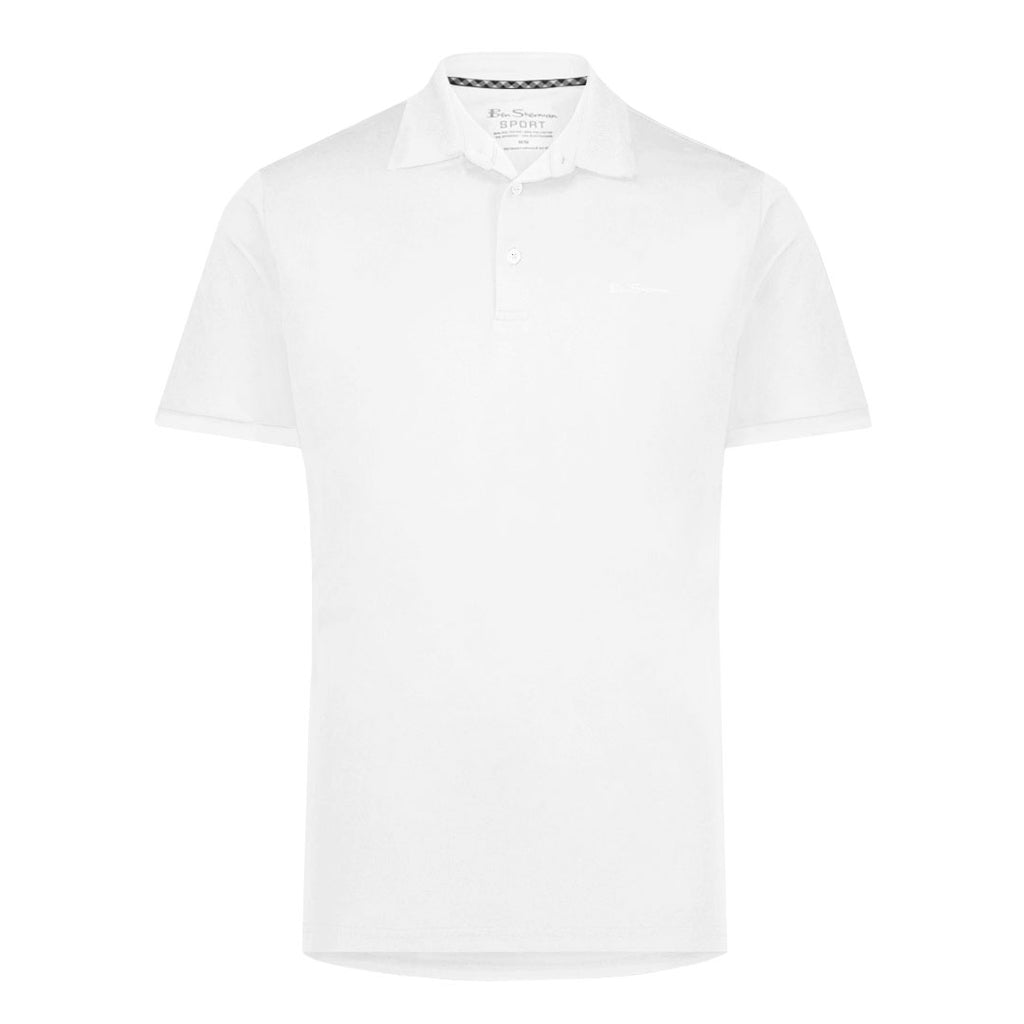 Ben Sherman - Men's Solid Air Pique Polo (G7222AAG WHT) – SVP Sports