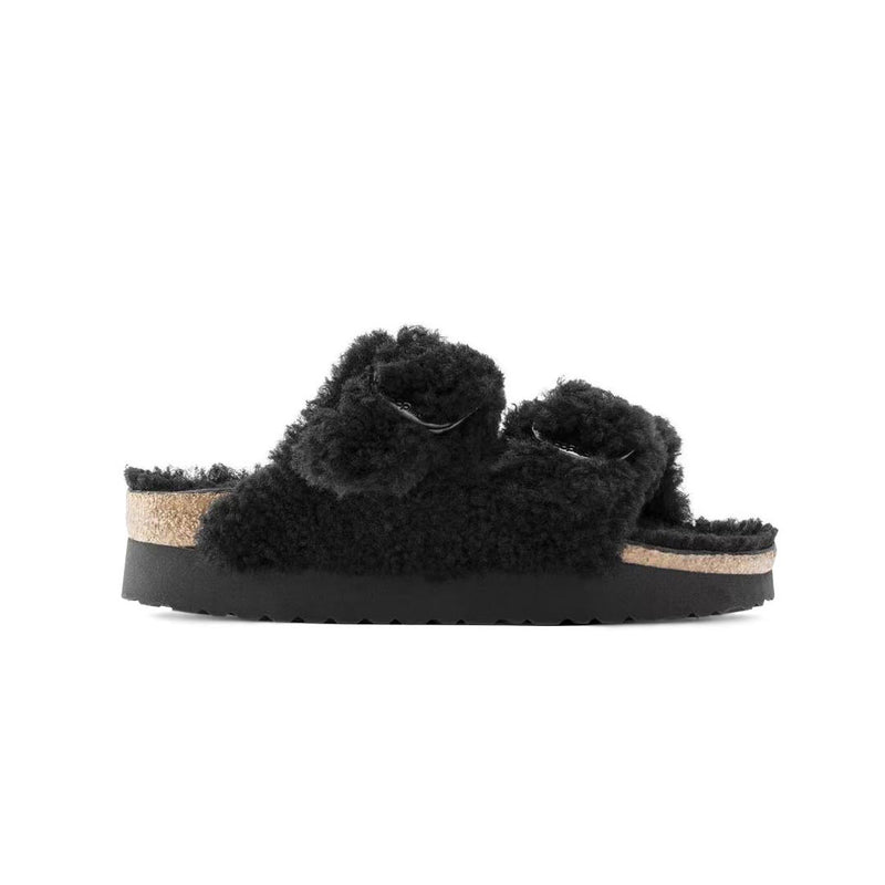 Birkenstock - Women's Arizona Big Buckle Shearling Slides (Narrow) (1021705)