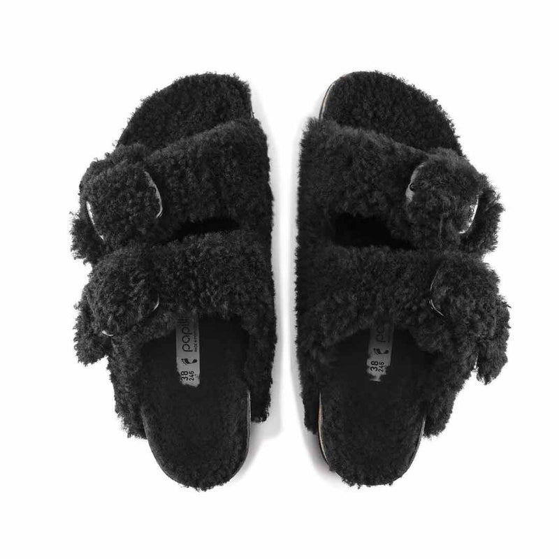Birkenstock - Women's Arizona Big Buckle Shearling Slides (Narrow) (1021705)