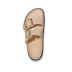 Birkenstock - Women's Arizona Droplet Buckle Natural Leather Patent Sandals (1029386)