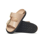 Birkenstock - Women's Arizona Droplet Buckle Natural Leather Patent Sandals (1029386)