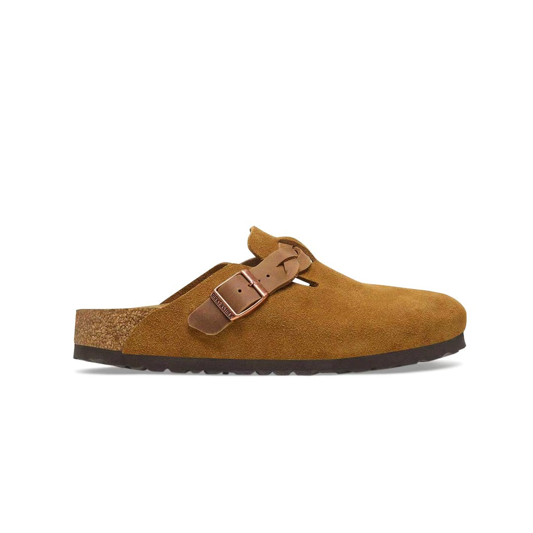 Birkenstock - Women's Boston Braided Suede Oiled Leather Clogs