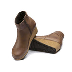 Birkenstock - Women's Ebba Cognac Wedge Ankle Boots (Narrow) (1017936)