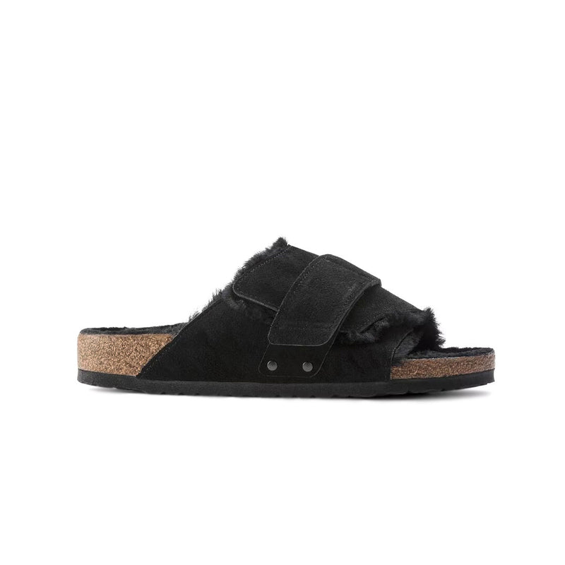 Birkenstock - Women's Kyoto Shearing Suede Leather Slides (Narrow) (1023229)