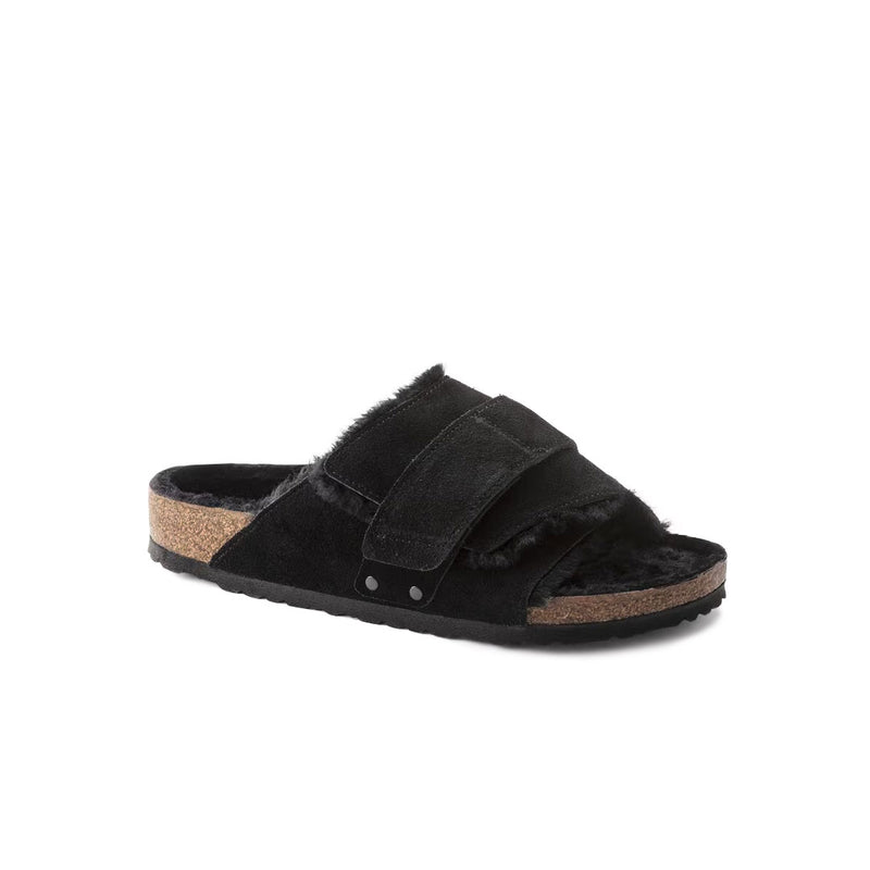 Birkenstock - Women's Kyoto Shearing Suede Leather Slides (Narrow) (1023229)