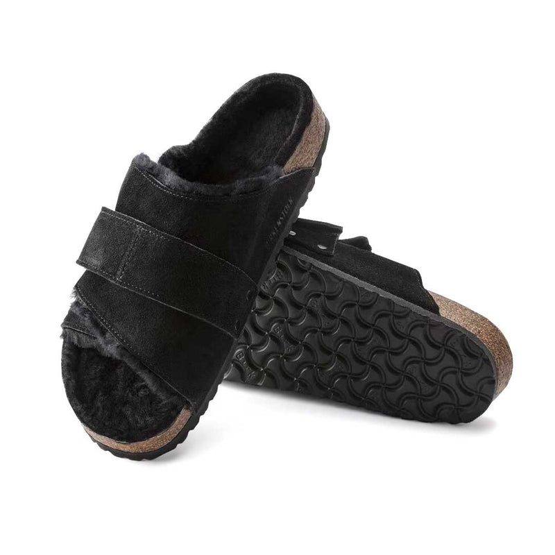 Birkenstock - Women's Kyoto Shearing Suede Leather Slides (Narrow) (1023229)
