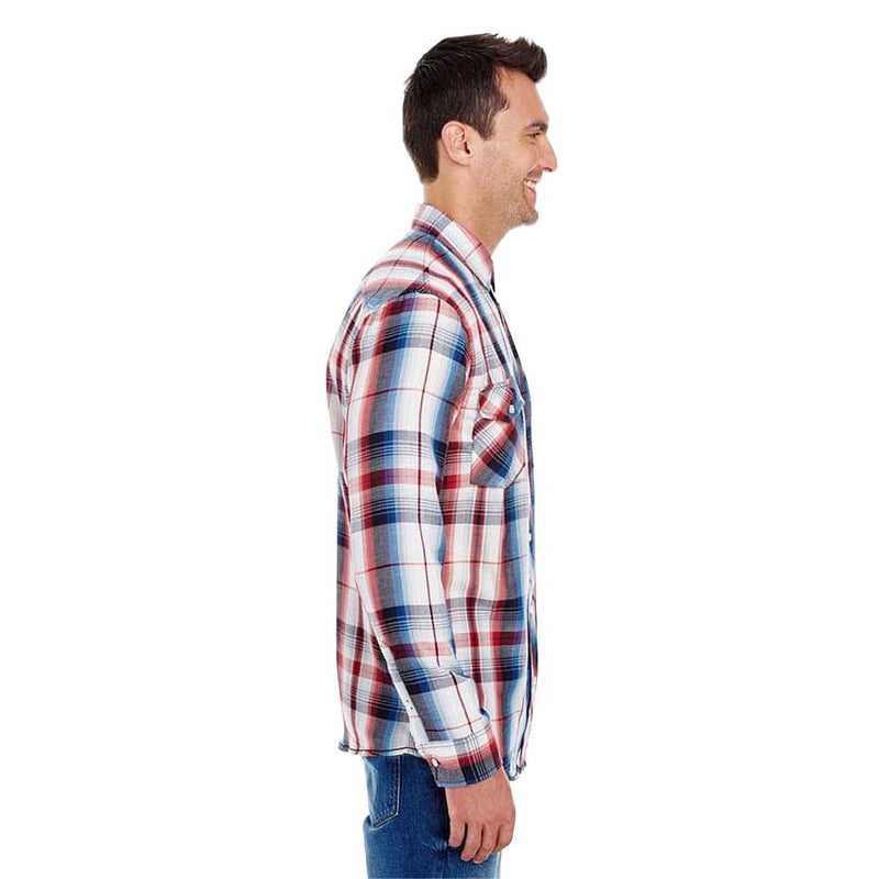 Burnside - Men's Plaid Shirt (8202 RED)