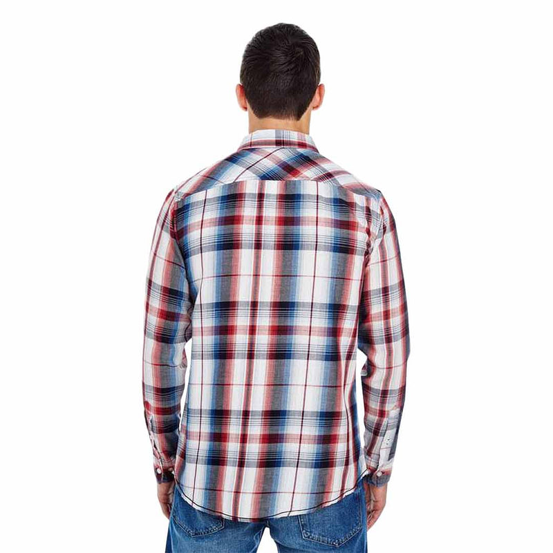 Burnside - Men's Plaid Shirt (8202 RED)