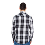 Burnside - Men's Plaid Shirt (8202 WHTBLK)