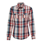 Burnside - Women's Long Sleeve Plaid Shirt (5222 RED)