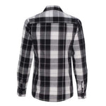 Burnside - Women's Long Sleeve Plaid Shirt (5222 WHTBLK)