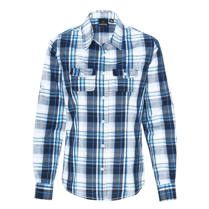 Burnside - Women's Plaid Shirt (5222 NVY)