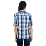 Burnside - Women's Plaid Shirt (5222 NVY)