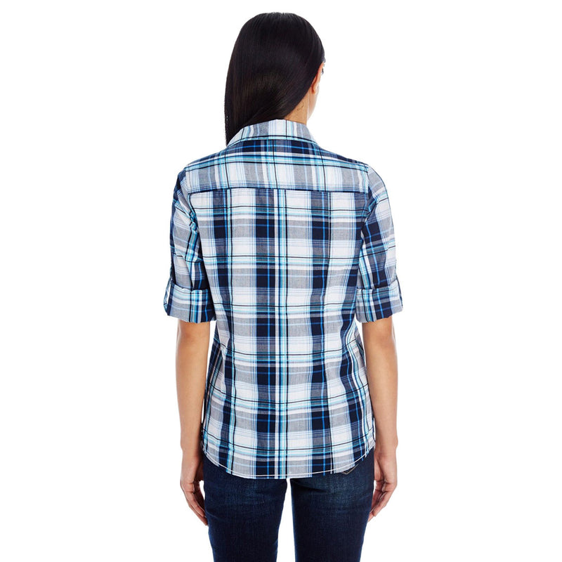 Burnside - Women's Plaid Shirt (5222 NVY)