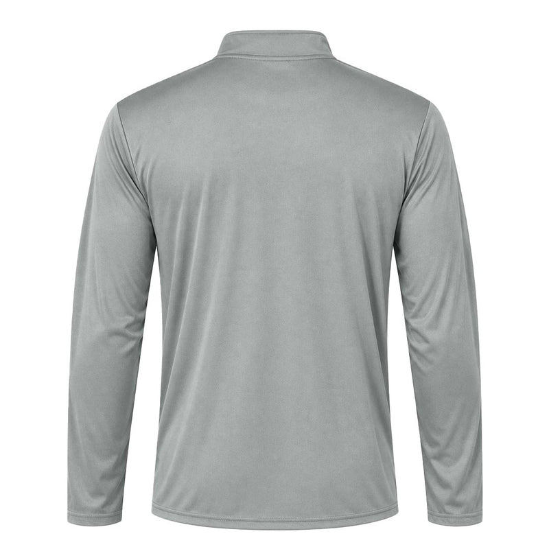 C2 Sport - Men's 1/4 Zip Long Sleeve Polo (5102 SLV)