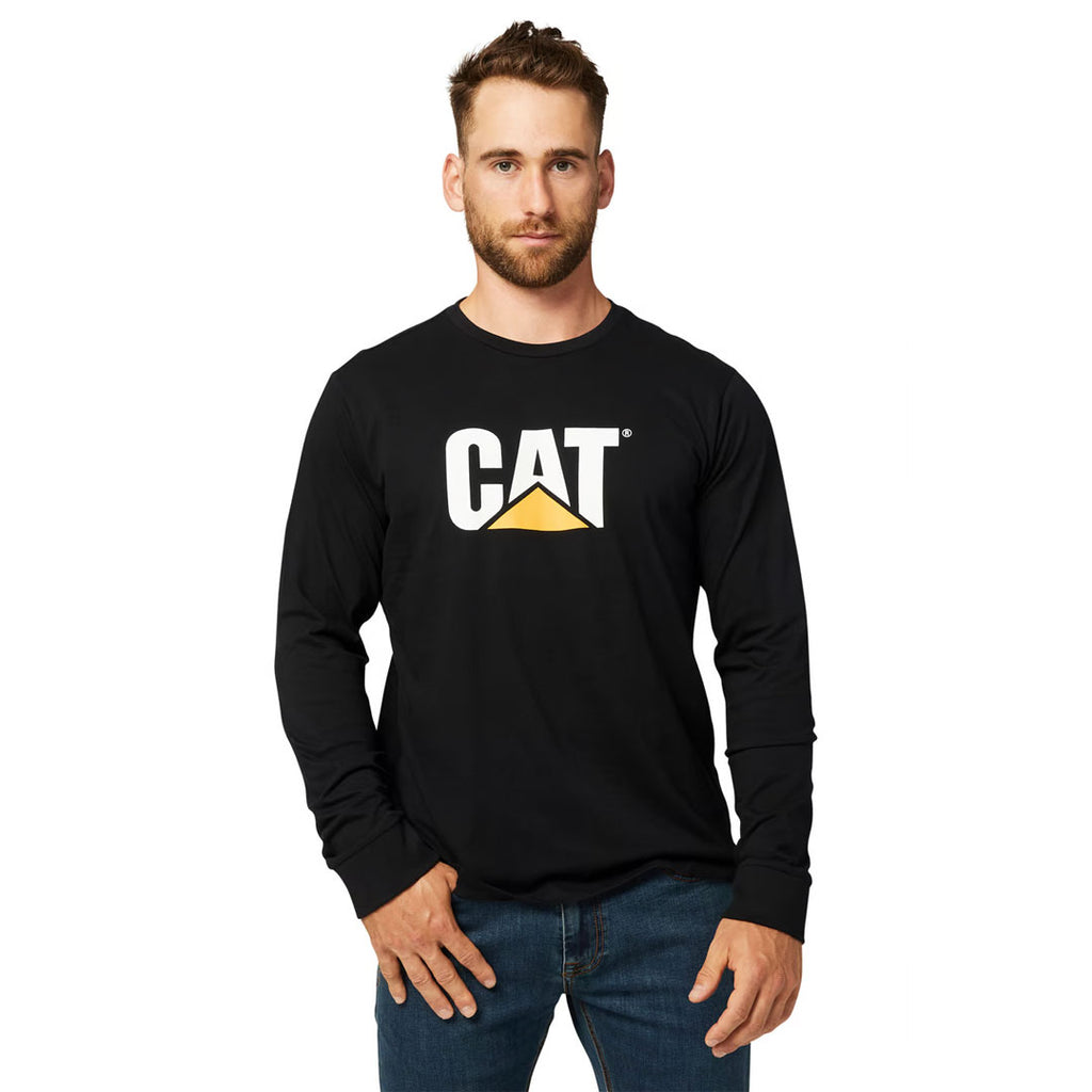 CAT (Caterpillar) - T-shirt à manches longues avec logo, coupe originale pour hommes (4010301 12742) 