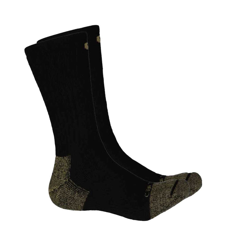 Carhartt - Men's 2 Pack Steel Toe Boot Socks (CHMA5552B2 BLK)