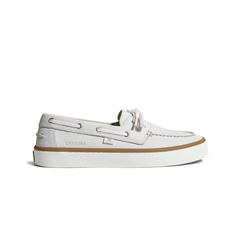 Cariuma - Women's Mare Boat Pebbled Leather Boat Shoes (633304W13W)