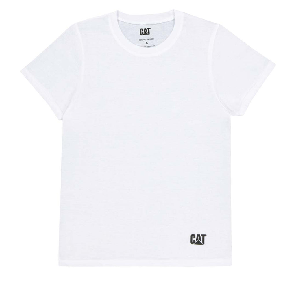 CAT - Lot de 4 t-shirts ras du cou pour hommes (43CT393525TA-WHT) 