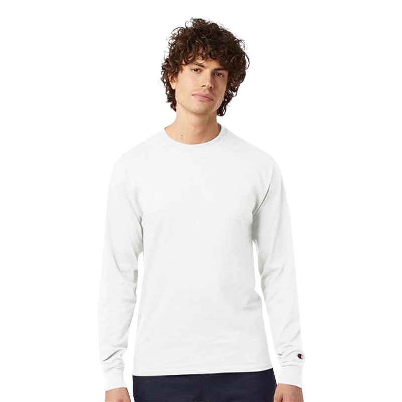 Champion - Unisex Long Sleeve T-Shirt (CC8C WH)