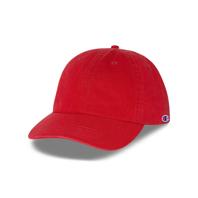 Champion - Unisex Washed Twill Dad Cap (CS4000 RD)