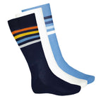 Chaps - Lot de 3 paires de chaussettes mi-mollet pour homme (CMC202PK-C NAVY)