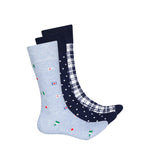 Chaps - Men's 3 Pack Crew Socks (CMC216PK-C BLUE)