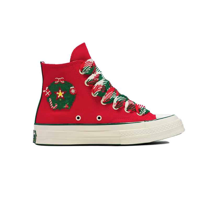 Converse -  Unisex Chuck 70 X-Mas Gingerbread & Knit Sock High Top Shoes (A12454C)