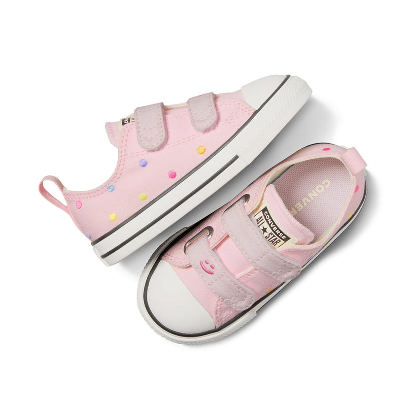 Converse - Kids' (Infant) Chuck Taylor All Star 2V Polka Dots Low Top Shoes (A10715C)