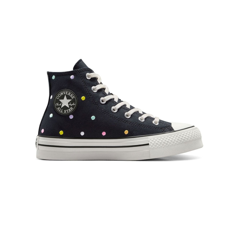 Converse - Kids' (Junior) Chuck Taylor All Star Eva Lift Polka Dots Platform High Top Shoes (A12608C)