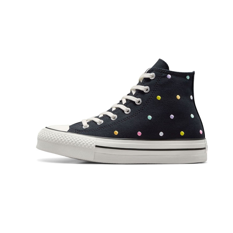 Converse - Kids' (Junior) Chuck Taylor All Star Eva Lift Polka Dots Platform High Top Shoes (A12608C)