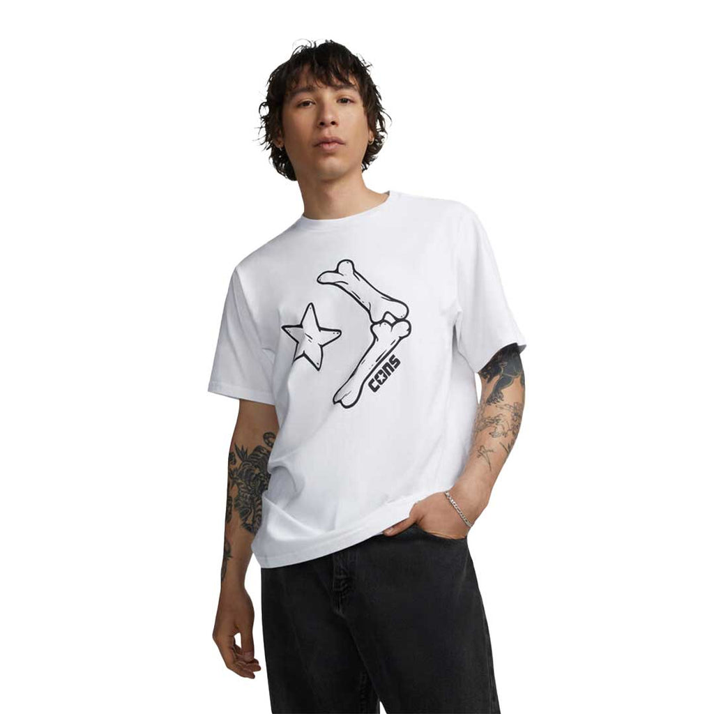 Converse - T-shirt graphique Bones pour hommes (10026059 A01) 