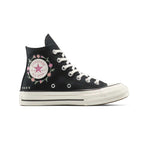 Converse - Unisex Chuck 70 Embroidered Flowers High Top Shoes (A15083C)