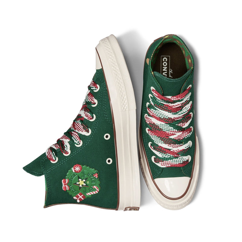 Converse - Unisex Chuck 70 X-Mas Gingerbread & Knit Sock High Top Shoes (A12455C)
