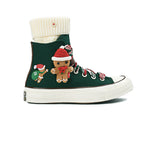 Converse - Unisex Chuck 70 X-Mas Gingerbread & Knit Sock High Top Shoes (A12455C)
