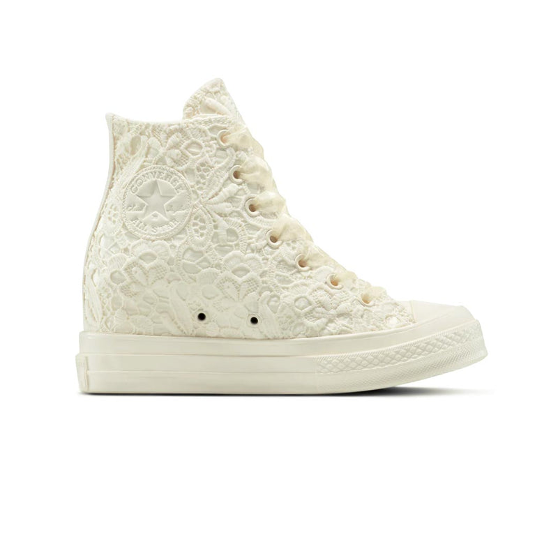 Converse - Women's Chuck 70 Wedge Platform Crocheted Satin High Top Shoes (A15086C)