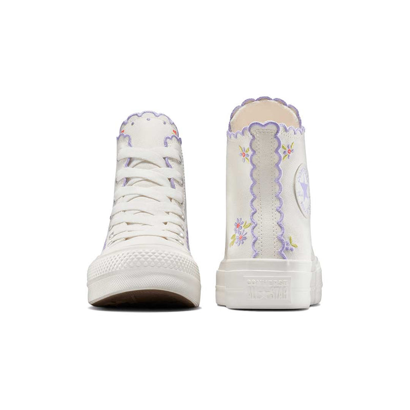 Converse - Women's Chuck Taylor All Star Embroidered Flowers High Top Shoes (A13528C)