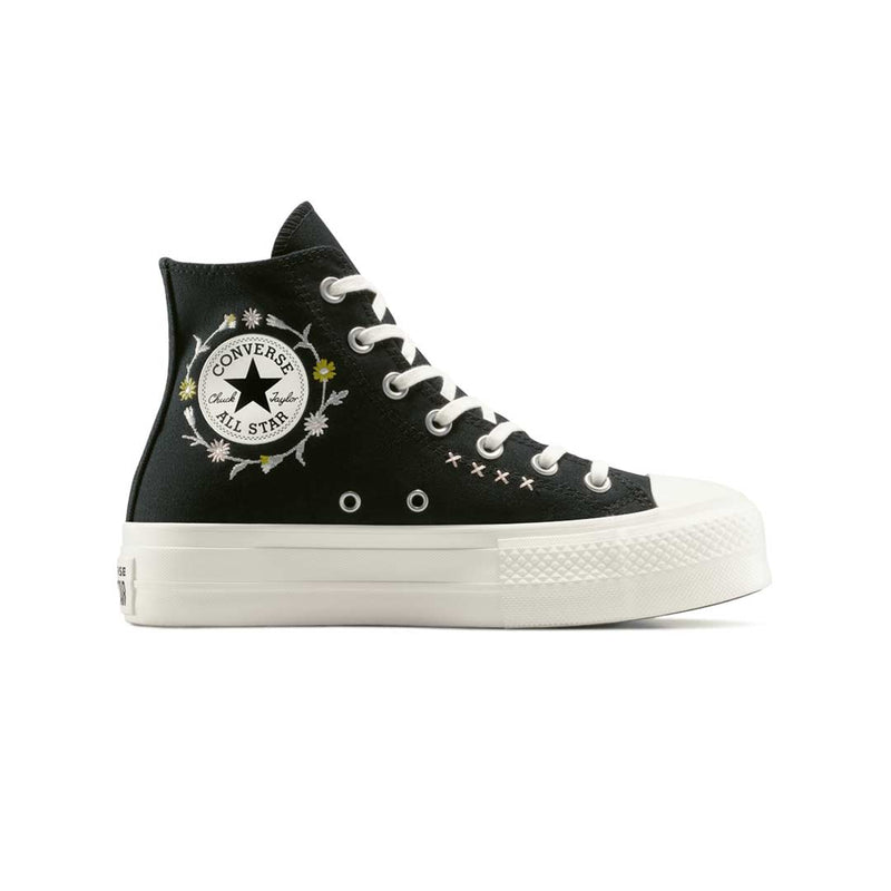 Converse - Women's Chuck Taylor All Star Lift Floral Embroidery High Top Shoes (A15007C)