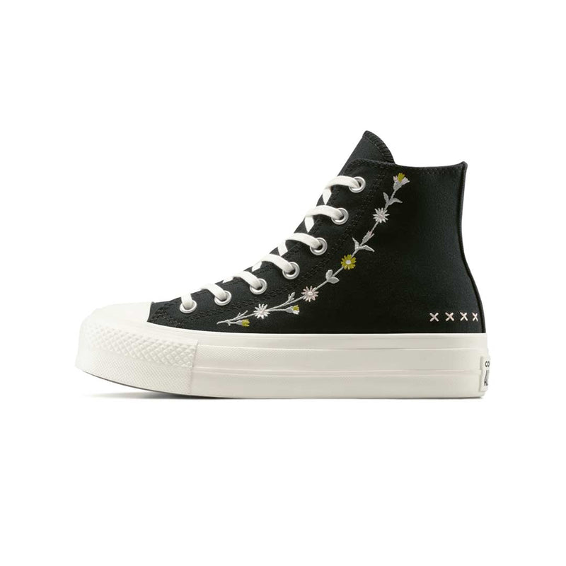 Converse - Women's Chuck Taylor All Star Lift Floral Embroidery High Top Shoes (A15007C)
