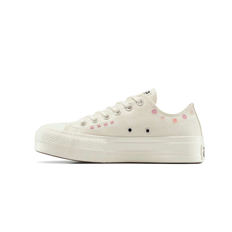 Converse - Women's Chuck Taylor All Star Lift Floral Embroidery Low Top Shoes (A15008C)