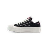 Converse - Women's Chuck Taylor All Star Lift Platform Embroidered Flowers Low Top Shoes (A13529C)
