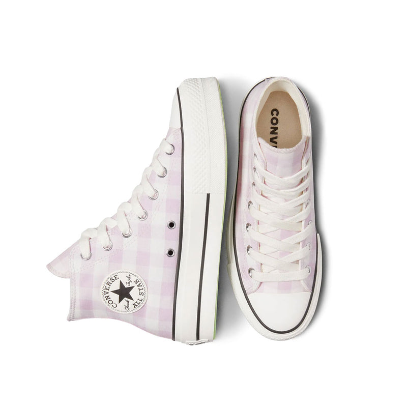 Converse - Women's Chuck Taylor All Star Lift Platform Gingham High Top Shoes (A13663C)