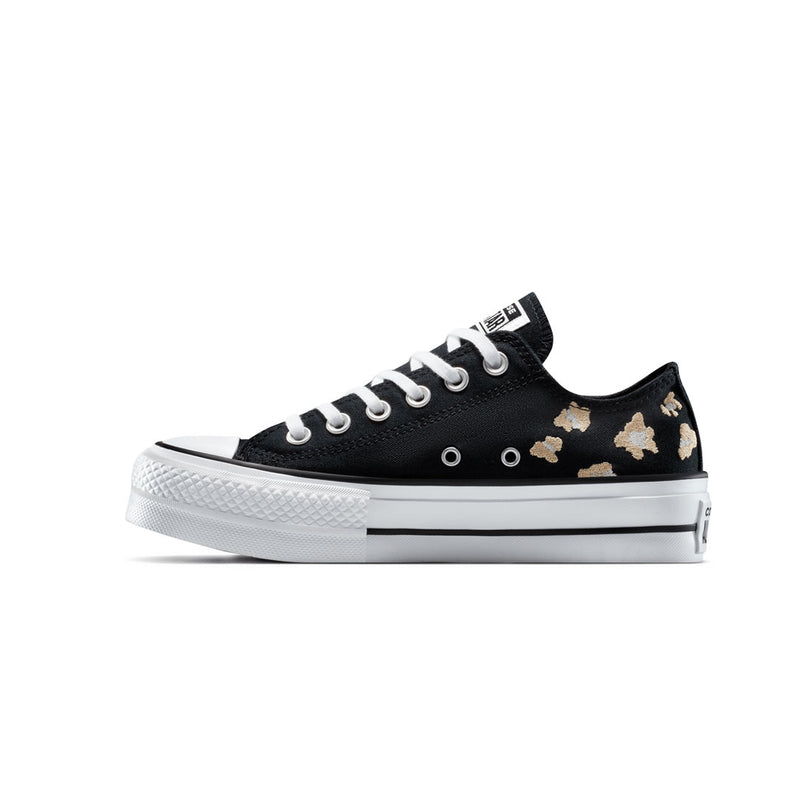 Converse - Women's Chuck Taylor All Star Lift Platform Leopard Print Low Top Shoes (A14937C)