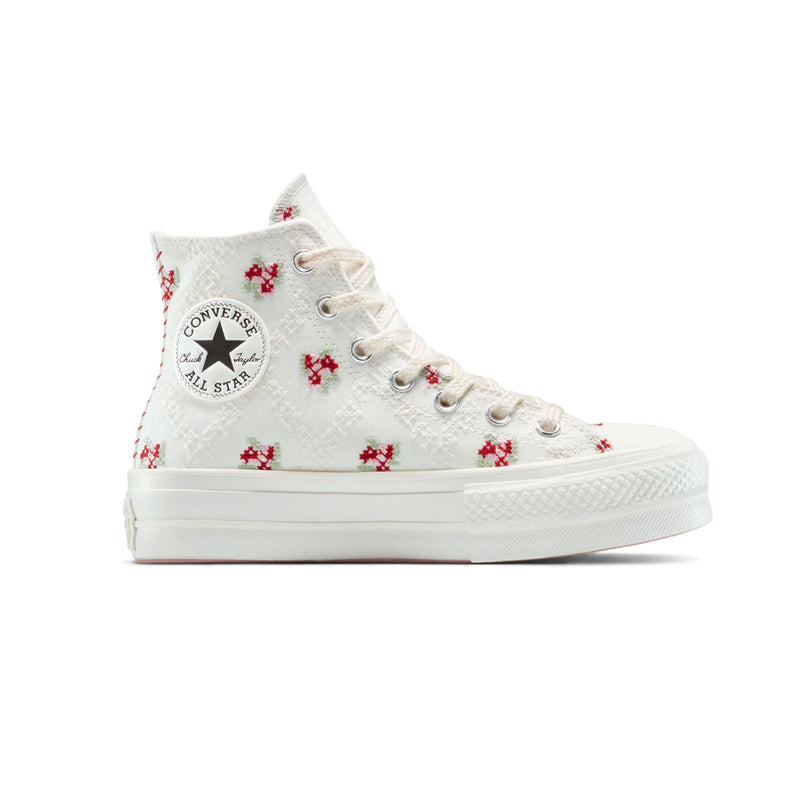 Converse - Women's Chuck Taylor All Star Lift Platform Cross Stitch High Top Shoes (A13659C)