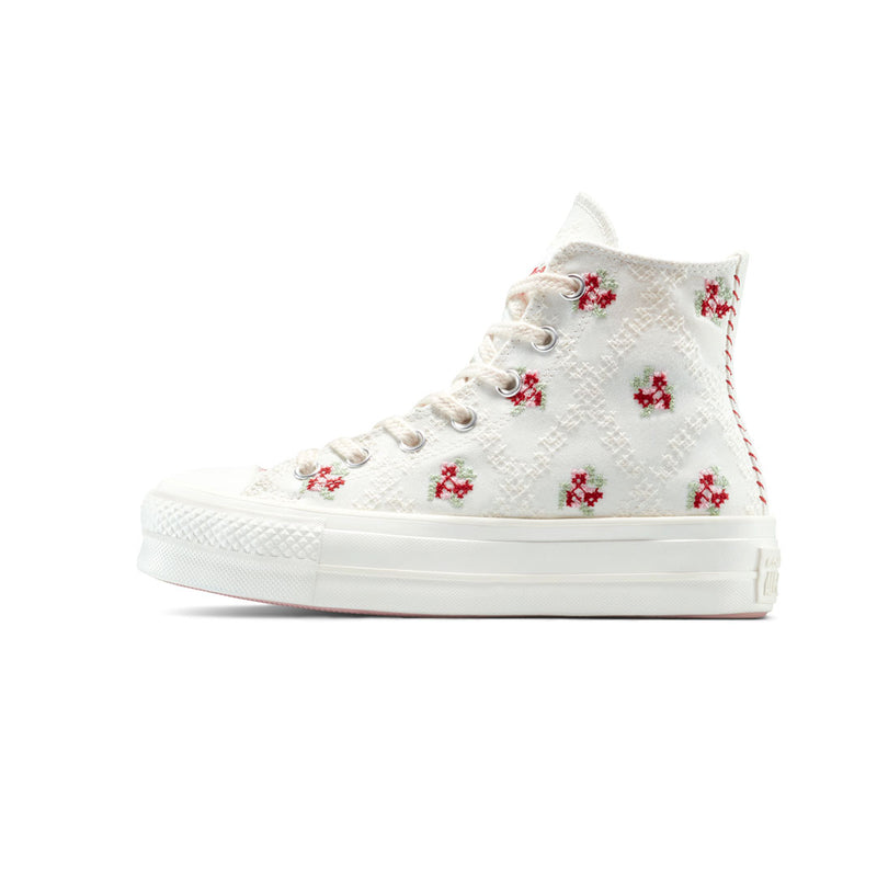 Converse - Women's Chuck Taylor All Star Lift Platform Cross Stitch High Top Shoes (A13659C)